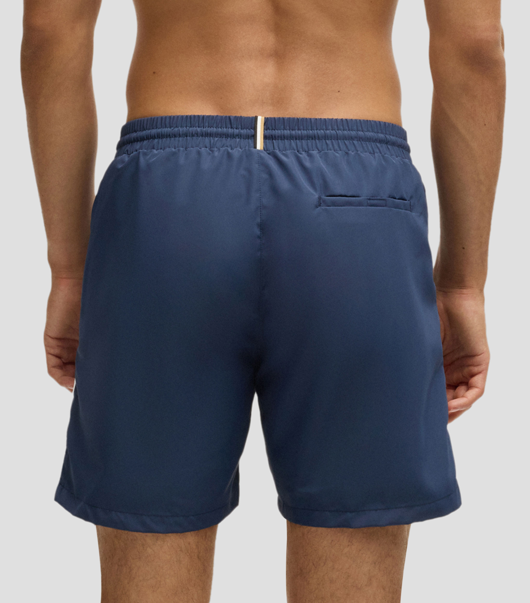 Traje de baño con forro integral y detalles a contraste Hombre